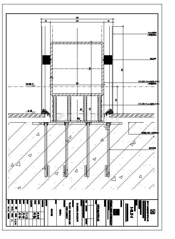 钢结构雨棚幕墙节点图-图二