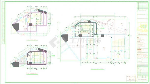 华侨城大厦-建施B01 B02楼梯大样CAD图-图一