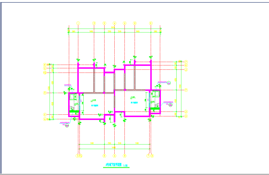 某地某别墅建筑施工图CAD图纸