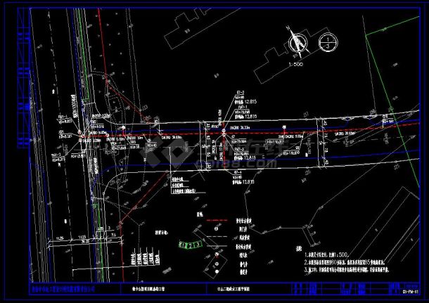 徕卡公园配套路工程-管线图纸-图一