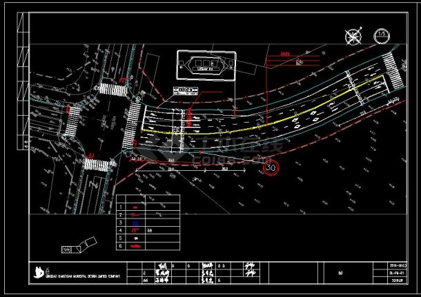工商中心市政配套道路初步设计图纸-图二