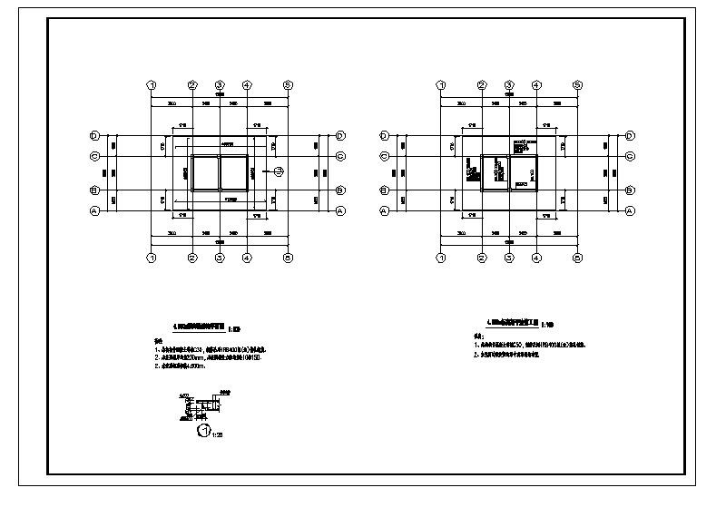 紫光湖建设项目公厕结构施工图