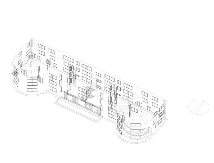 7.幼儿园建筑设计图3D总视图_图1