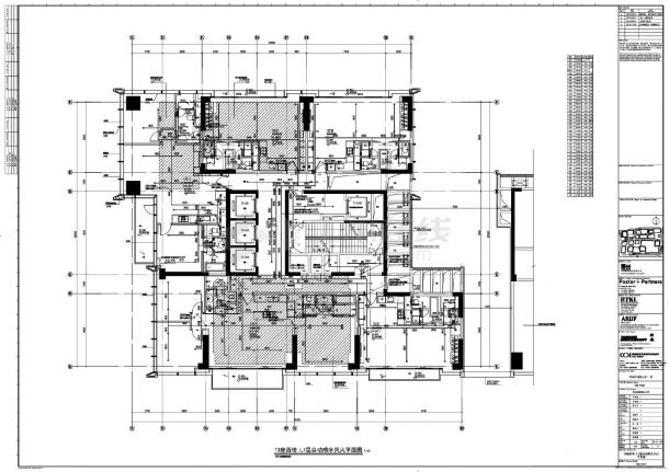 华润城华润置地大厦（一期）3栋T3座喷淋平面图CAD图.dwg-图二