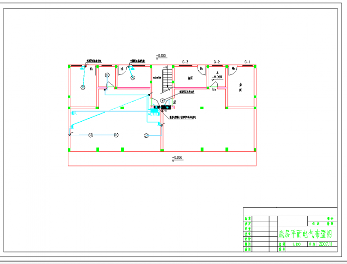 某高层住宅楼电气图纸CAD_图1