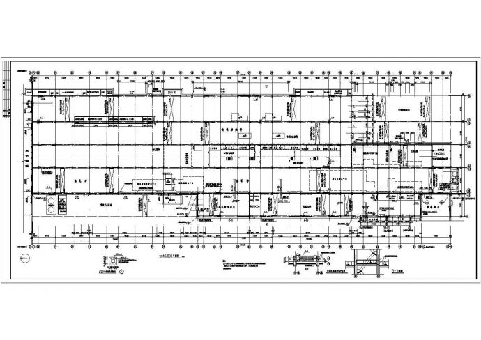 某重钢厂房结构施工全套图（含组合平面图）_图1