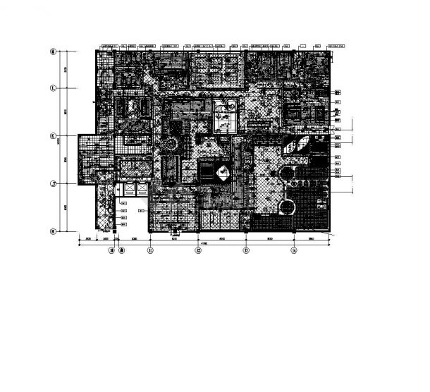 河北省邯郸某大酒店水疗中心装饰结构设计CAD参考施工图-图二