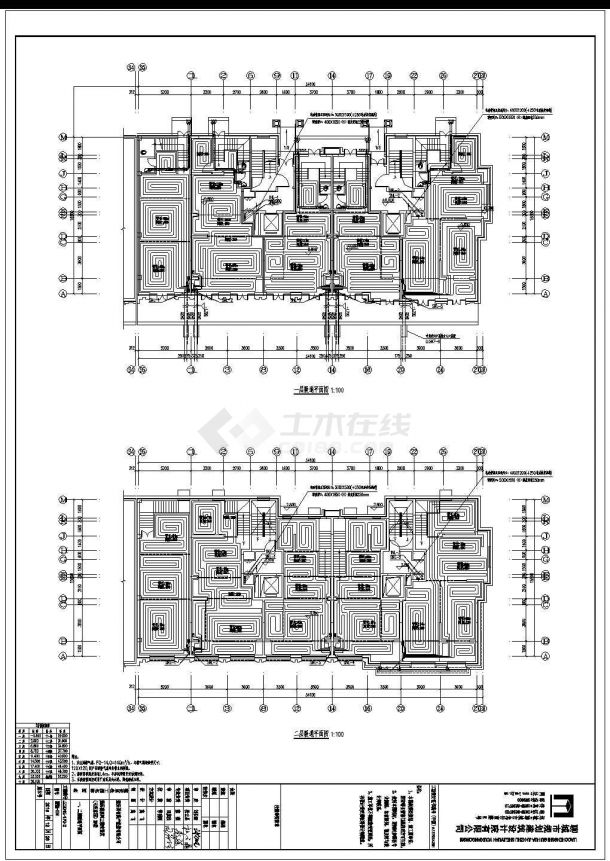 山东某十八层住宅楼暖通设计施工CAD图-图二