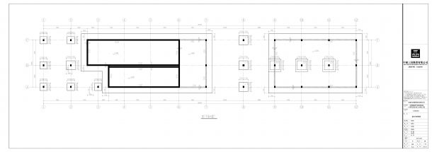山东济南仓库项目-动力中心结构设计施工图CAD-图一
