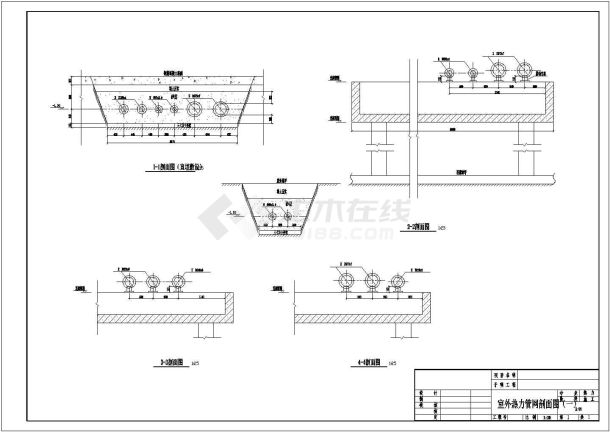 药厂室外热力管网工程全套施工设计cad图纸-图二