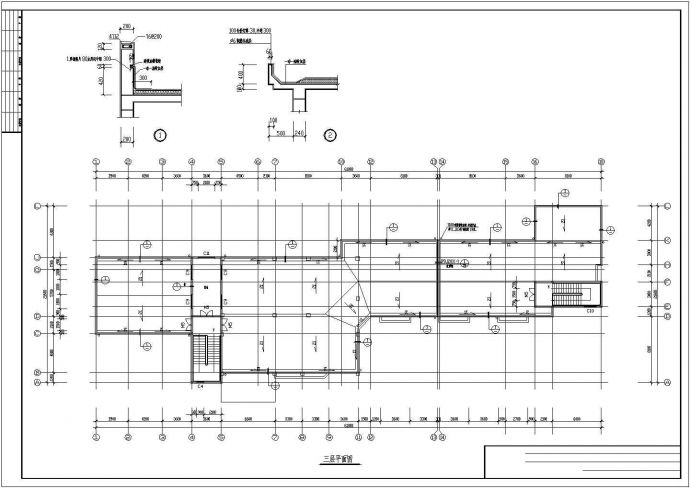 3层2024平米幼儿园建筑施工设计全套cad图纸_图1