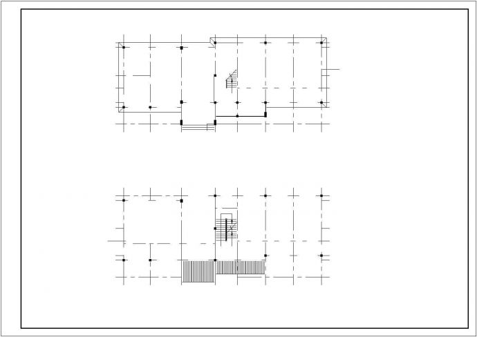 某三层中式办公楼建筑施工设计cad图纸_图1