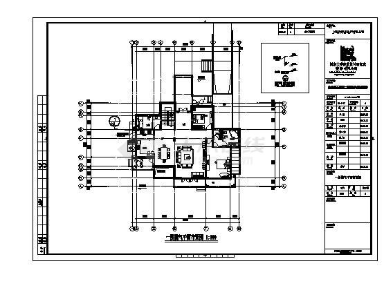 某城市建筑工程暖通结构布置CAD规划详图-图一