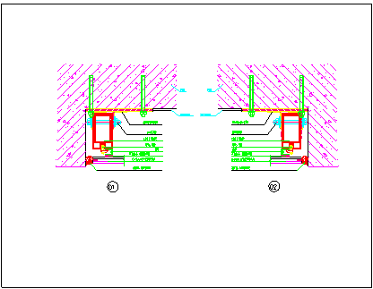 某餐厅玻璃幕墙及轻钢雨篷设计节点构造CAD详图_图1