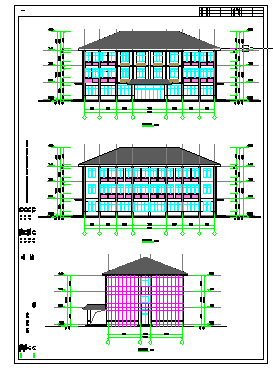 某地综合站建筑施工图图纸-图二