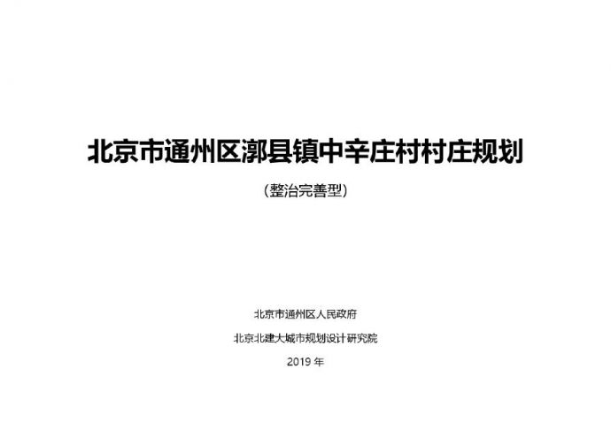 2019年8月 中辛村 村庄规划-整治完善型（2019-2035）.pdf_图1