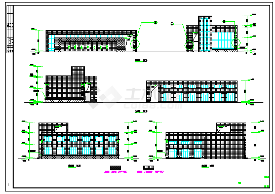 某医院门卫建筑施工图设计低版本-图二