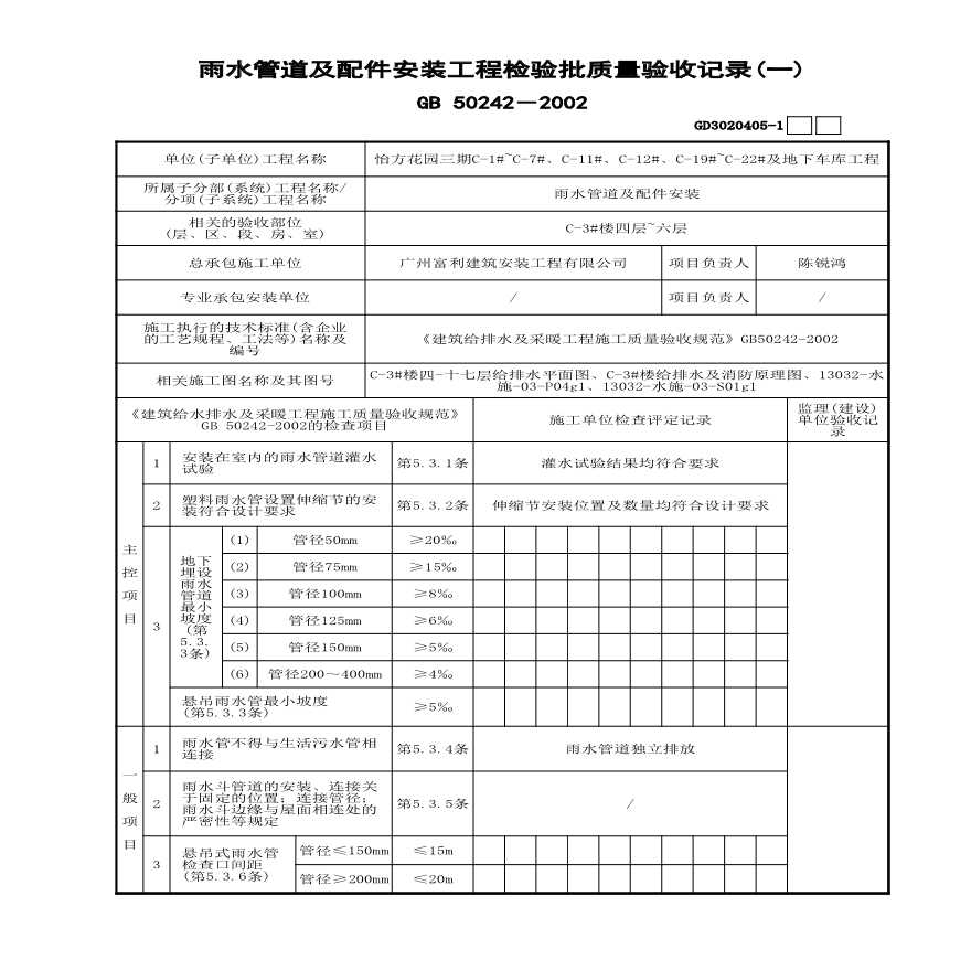 C-3#楼雨水管道及配件安装4-6-图一