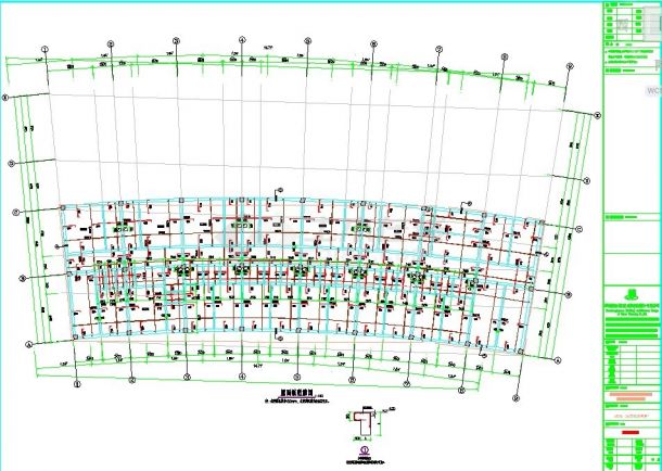克拉玛依市某职业技术学院2500平米双层钢框架体育馆结构设计CAD图纸-图一