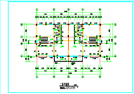 某二层框架结构私人别墅设计cad全套建筑施工图（含设计说明，含总平面图）-图二