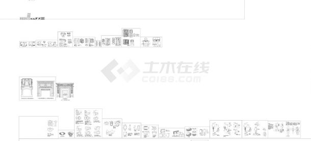 上海平立图室内设计CAD图案-图二