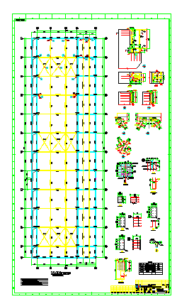 大型钢管桁架结构厂房施工图2020-图一