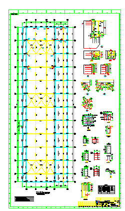 大型钢管桁架结构厂房施工图2020_图1