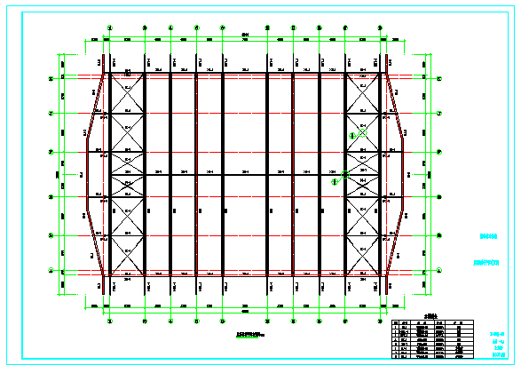 钢桁架结构篮球馆结构施工图_图1