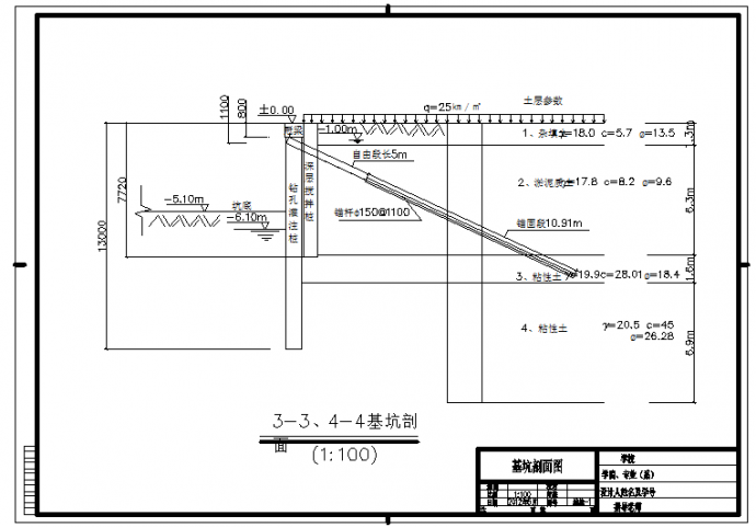 基坑支护设计_【基坑支护】十七万平米商业办公楼设计CAD图_图1