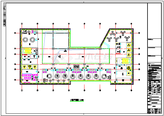框剪结构交通枢纽幕墙工程施工图2020 2-图二