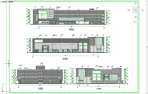 [江苏]4层知名现代风格商业购物中心建筑设计施工图(含效果图)-图一
