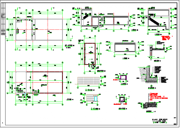 小区二期工程消防水泵房建筑图设计_图1
