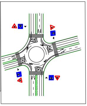 小中大型停车场图例和路口标志