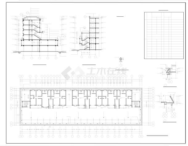 五龄市场商住楼施工图-图二