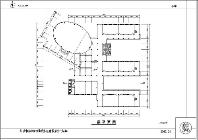 小学建筑设计图_图1