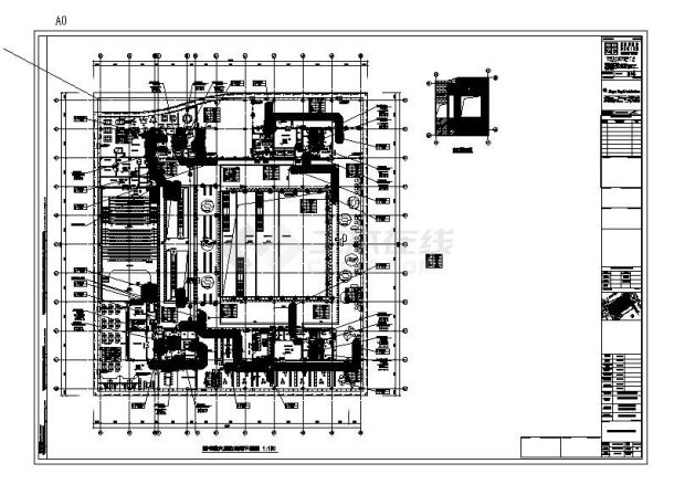 深圳美术馆 图书馆项目全套建筑施工图-暖通图书馆-图一