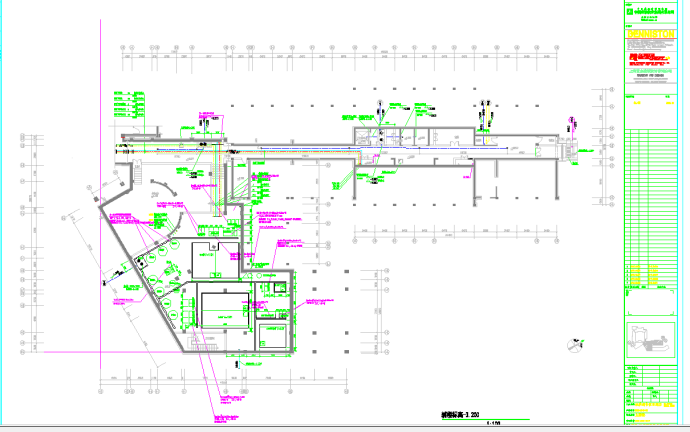 拉萨五星级多层假日酒店建筑设计施工图-给排水CAD图纸_图1
