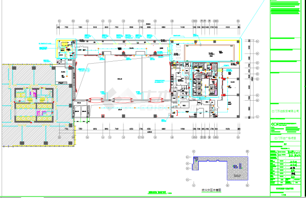 广东知名地产高层酒店建筑施工图CAD图纸-图二