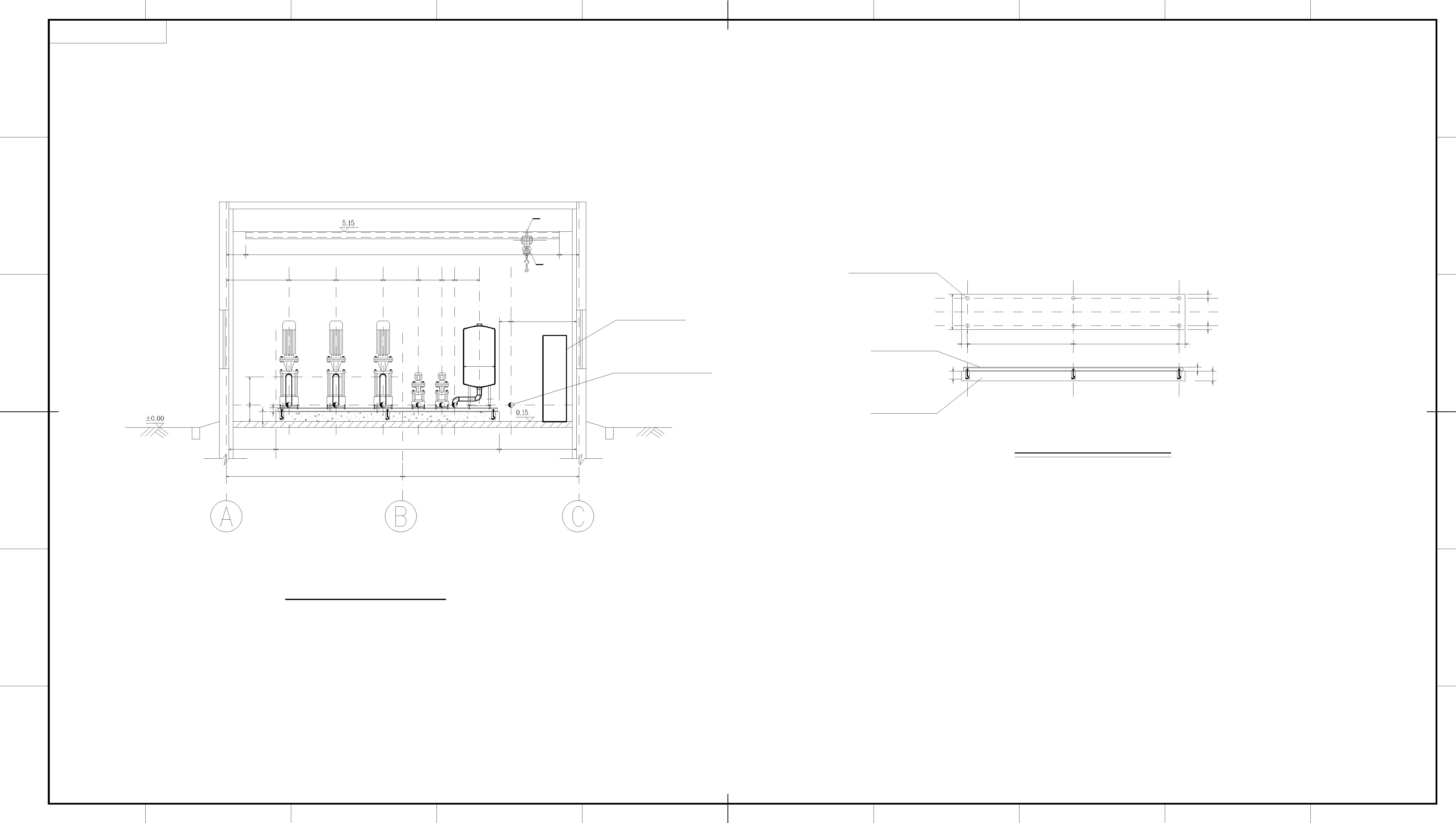 东莞市某厂区消防水泵房工艺设计施工图