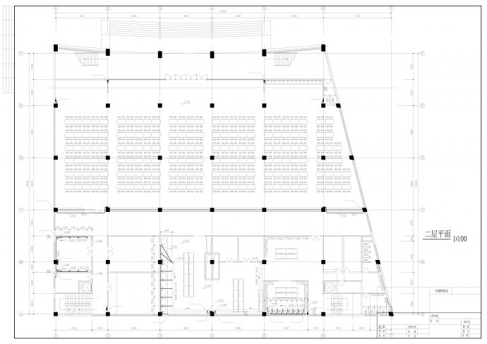 某三层的大学学生食堂给排水工艺设计施工图_图1