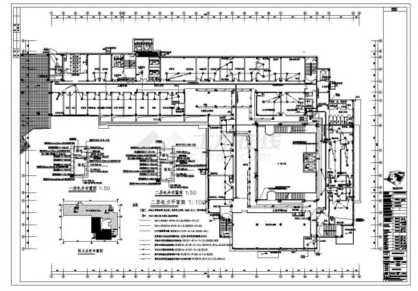 门诊住院综合楼CAD设计图-图二