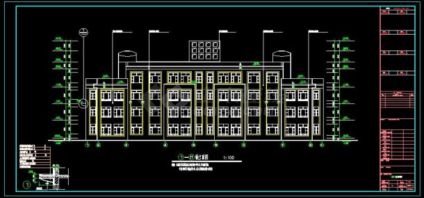 12班4层中心幼儿园建筑设计施工图-图二