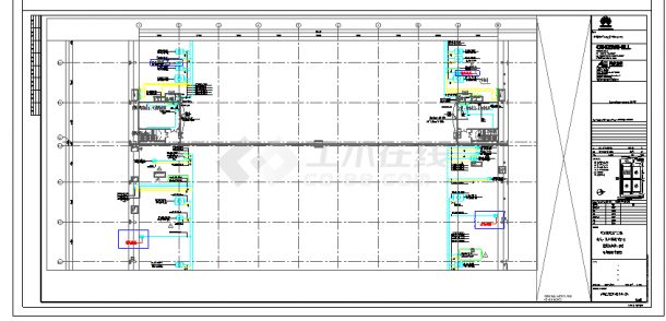 工业厂房-电气-生产用房(大)15屋面机房层-电力配电平面图-图二