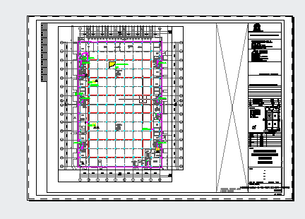 工业厂房-电气-生产用房(大)15一层-接地平面图_图1