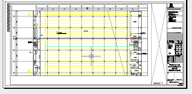 工业厂房-电气-生产用房(大)16三层-照明线槽平面布置图_图1