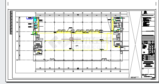 工业厂房-电气-生产用房(大)16二层-电力配电CAD平面图-图一