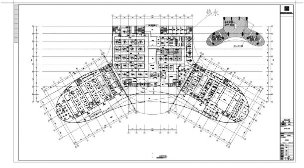 综合医院成都市第七人民医院初步设计-给排水CAD图-图一