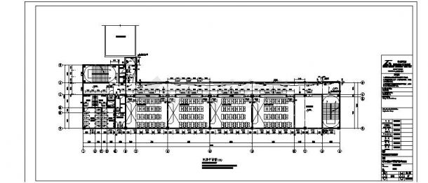 某县某中学教学楼建筑CAD图-图一