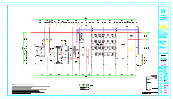 某地贵州小学教学综合楼扩建施工工程图CAD图纸-图一
