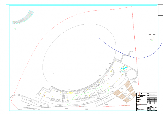 某地贵州体育中心泵道产业园给排水施工图CAD图纸_图1